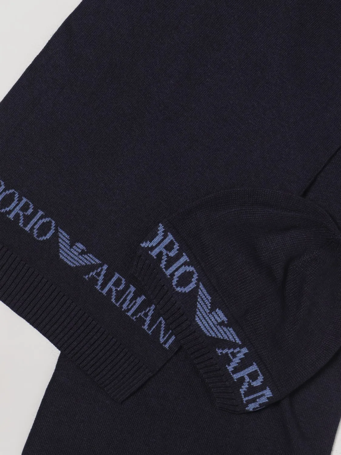 Blue Logo Hat and Scarf Set