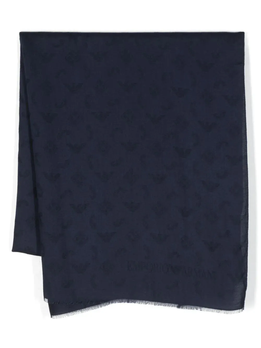Blue set including hat and scarf with logo detail