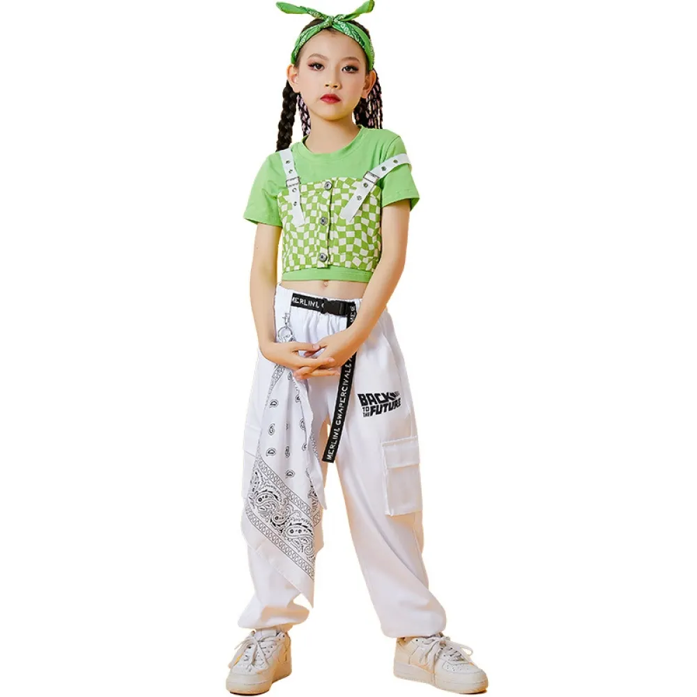 Stylish Jazz Dance Apparel Girls' Street Dance Fashion Hip-hop Dance Jazz Dancewear